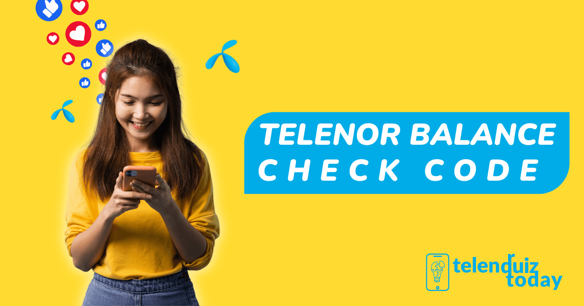 Telenor Balance Check Code